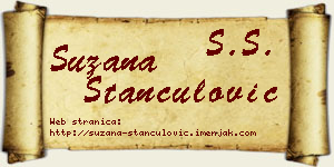 Suzana Stančulović vizit kartica